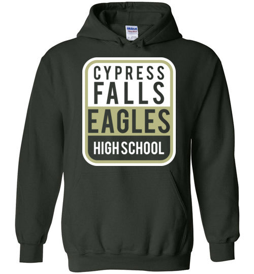 Cypress Falls High School Eagles Forest Green Hoodie 01