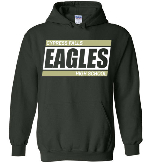 Cypress Falls High School Eagles Forest Green Hoodie 72