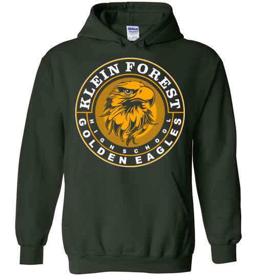 Klein Forest Golden Eagles Forest Green Hoodie - Design 02