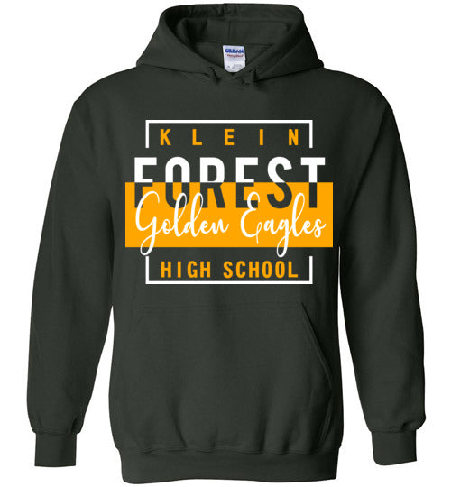 Klein Forest Golden Eagles Forest Green Hoodie - Design 05