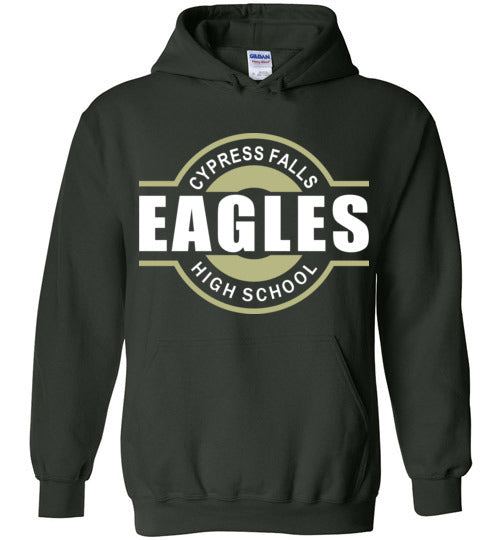 Cypress Falls High School Eagles Forest Green Hoodie 11