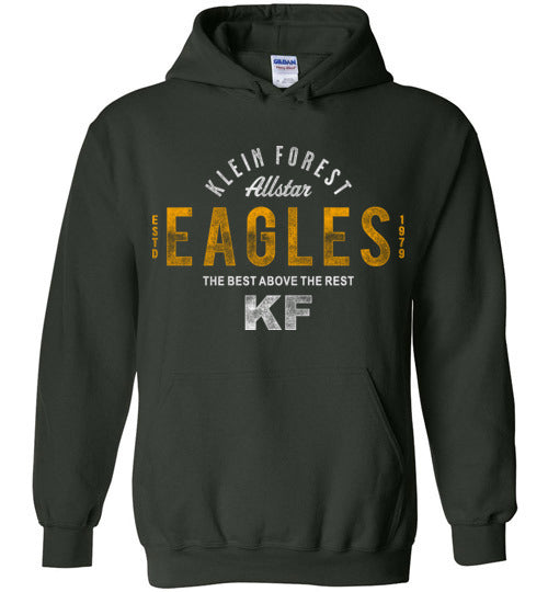 Klein Forest High School Golden Eagles Forest Green Hoodie 40