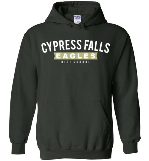 Cypress Falls High School Eagles Forest Green Hoodie 21