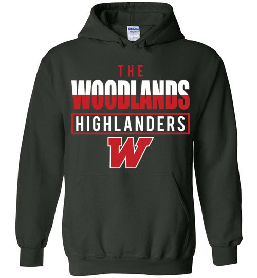 The Woodlands High School Highlanders Dark Green Hoodie 29