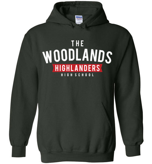 The Woodlands High School Highlanders Dark Green Hoodie 21