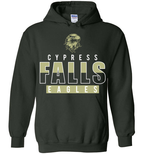 Cypress Falls High School Eagles Forest Green Hoodie 23