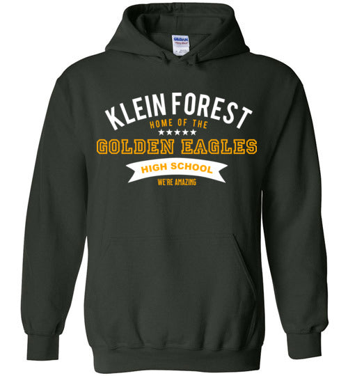 Klein Forest High School Golden Eagles Forest Green Hoodie 96