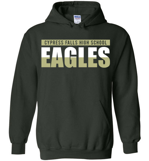 Cypress Falls High School Eagles Forest Green Hoodie 25