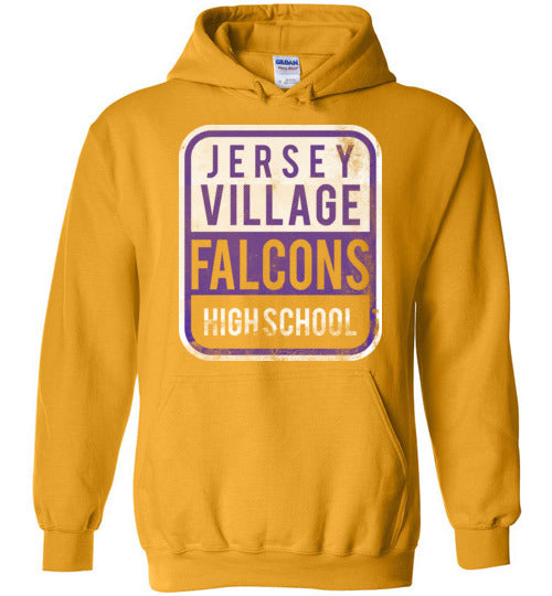 Jersey Village High School Falcons Gold Hoodie 01