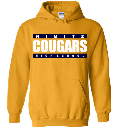 Nimitz High School Cougars Gold Hoodie 98
