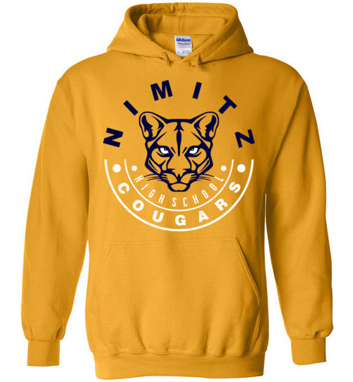 Nimitz High School Cougars Gold Hoodie 19