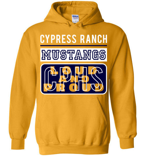 Cypress Ranch High School Mustangs Gold Hoodie 86