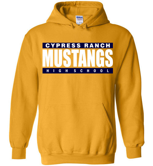 Cypress Ranch High School Mustangs Gold Hoodie 98