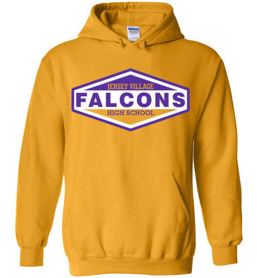 Jersey Village High School Falcons Gold Hoodie 09