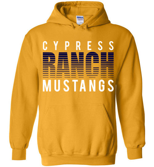 Cypress Ranch High School Mustangs Gold Hoodie 24