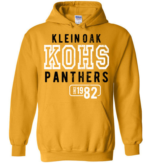 Klein Oak Panthers - Design 08 - Gold Hoodie