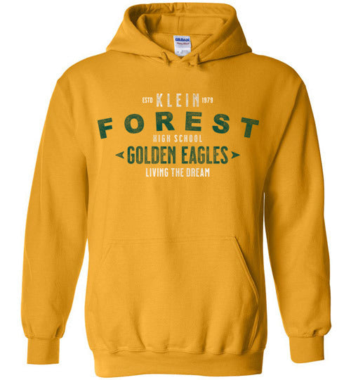 Klein Forest High School Golden Eagles Gold Hoodie 42