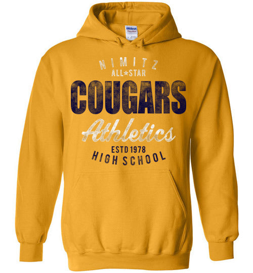 Nimitz High School Cougars Gold Hoodie 34