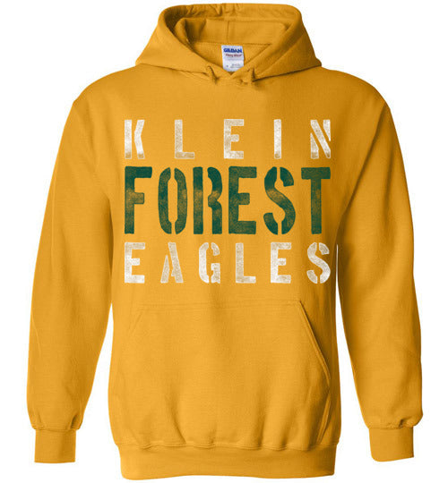 Klein Forest High School Golden Eagles Gold Hoodie 17