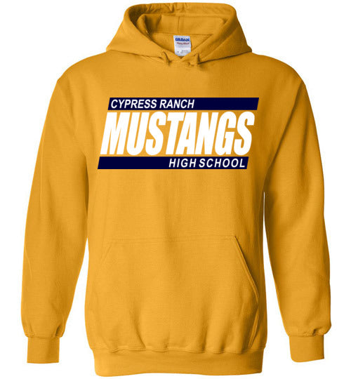 Cypress Ranch High School Mustangs Gold Hoodie 72
