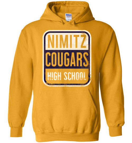 Nimitz High School Cougars Gold Hoodie 01