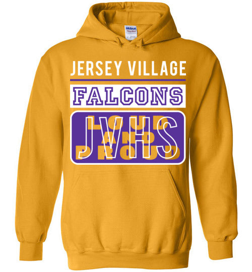 Jersey Village High School Falcons Gold Hoodie 86