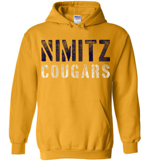 Nimitz High School Cougars Gold Hoodie 17