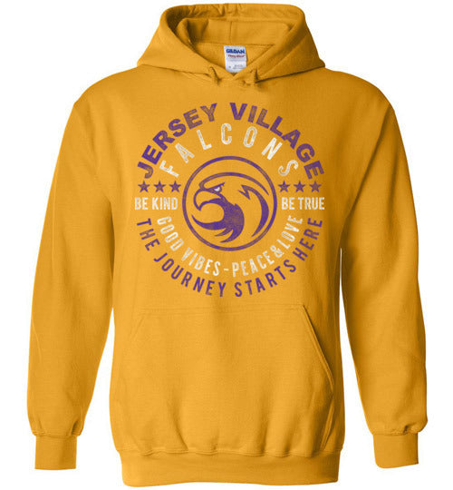 Jersey Village High School Falcons Gold Hoodie 16