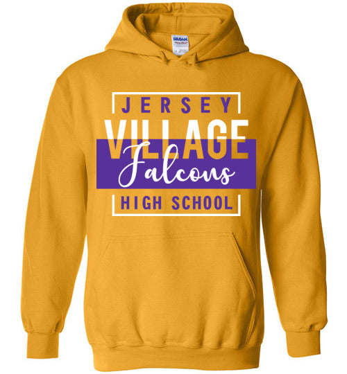 Jersey Village High School Falcons Gold Hoodie 05