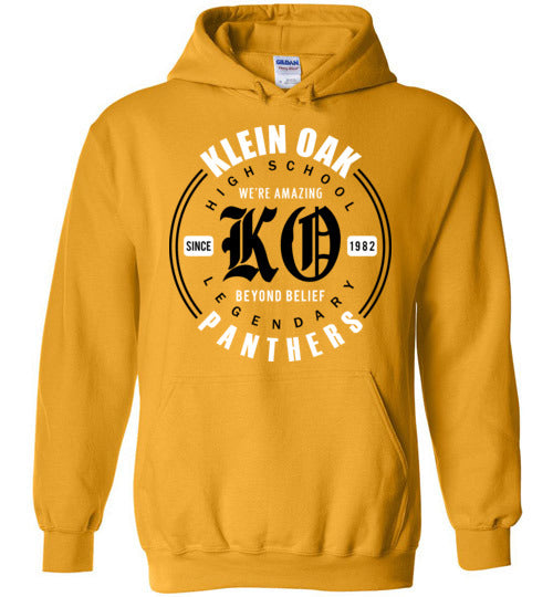 Klein Oak Panthers - Design 15 - Gold Hoodie