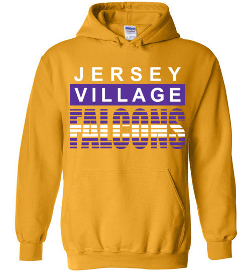 Jersey Village High School Falcons Gold Hoodie 35