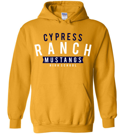 Cypress Ranch High School Mustangs Gold Hoodie 21