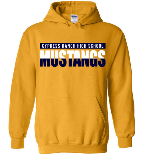 Cypress Ranch High School Mustangs Gold Hoodie 25