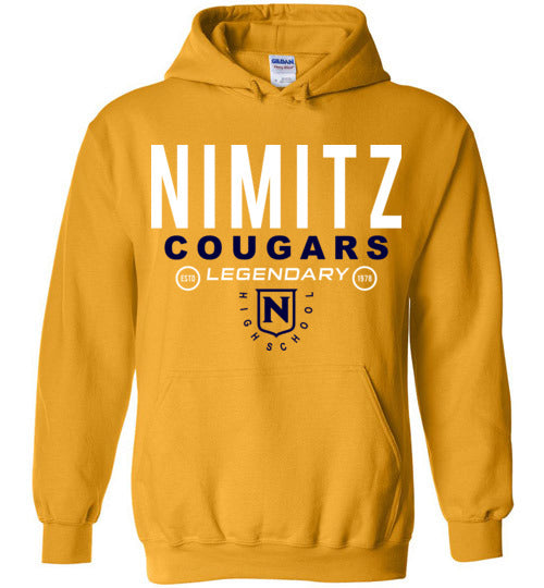 Nimitz High School Cougars Gold Hoodie 03