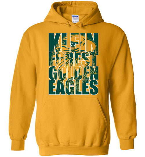 Klein Forest High School Golden Eagles Gold Hoodie 20