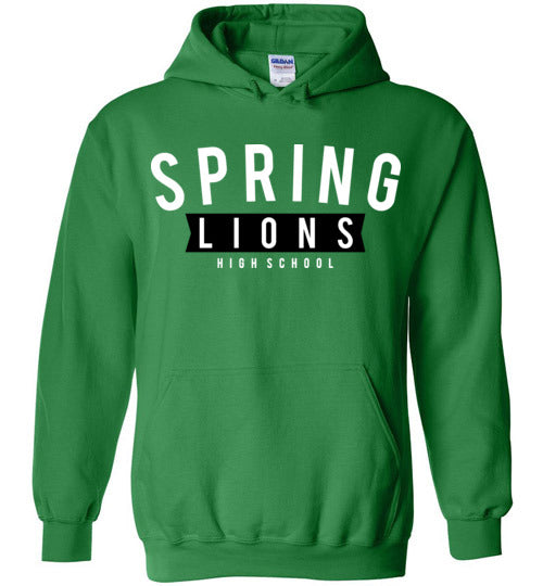 Spring High School Lions Green Hoodie 21