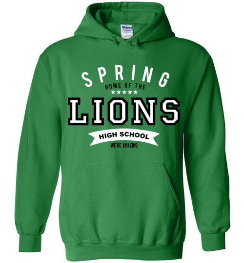 Spring High School Lions Green Hoodie 96