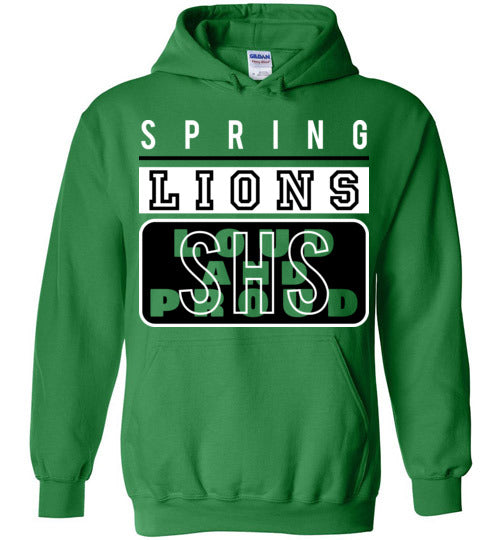 Spring High School Lions Green Hoodie 86