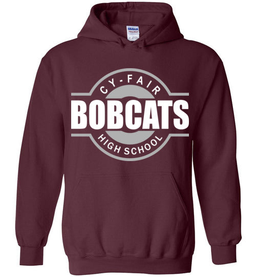 Cy-Fair High School Bobcats Maroon Hoodie 11