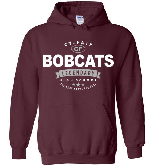 Cy-Fair High School Bobcats Maroon Hoodie 44