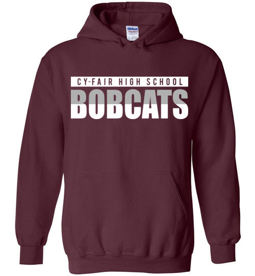 Cy-Fair High School Bobcats Maroon Hoodie 25