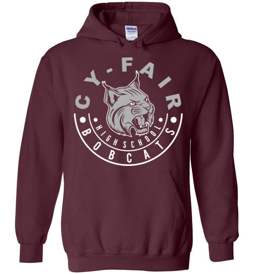 Cy-Fair High School Bobcats Maroon Hoodie 19