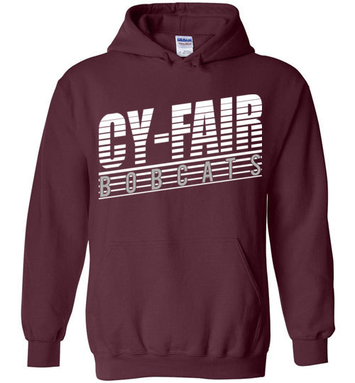 Cy-Fair High School Bobcats Maroon Hoodie 32