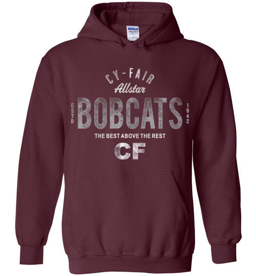 Cy-Fair High School Bobcats Maroon Hoodie 40