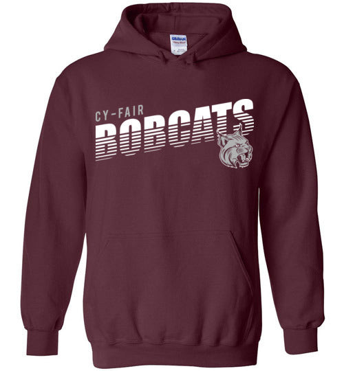 Cy-Fair High School Bobcats Maroon Hoodie 08