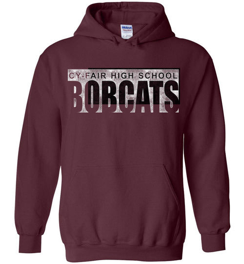 Cy-Fair High School Bobcats Maroon Hoodie 22