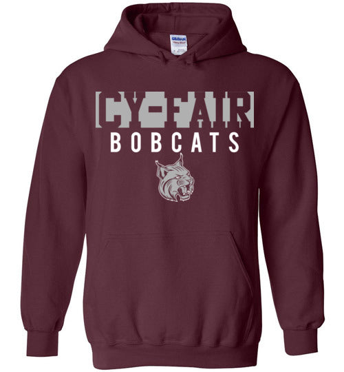 Cy-Fair High School Bobcats Maroon Hoodie 06