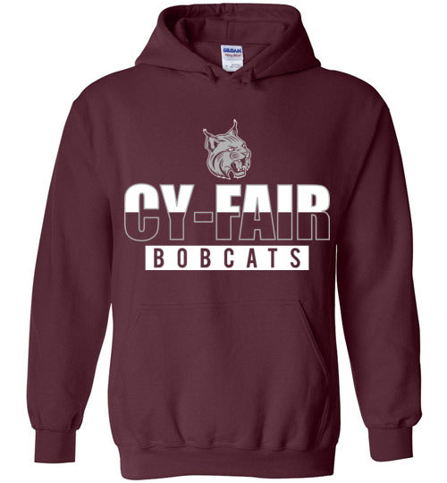 Cy-Fair High School Bobcats Maroon Hoodie 23