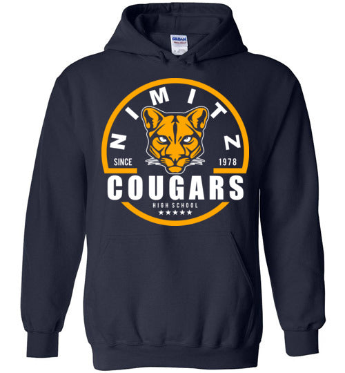 Nimitz High School Cougars Navy Hoodie 04