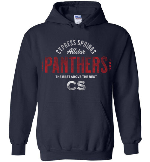 Cypress Springs High School Panthers Navy Hoodie 40